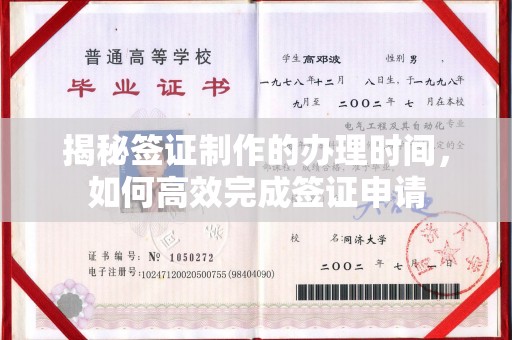修文揭秘签证制作的办理时间，如何高效完成签证申请